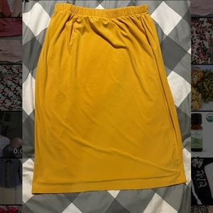 DO NOT BUY… ZadieB’s bright mustard pencil skirt